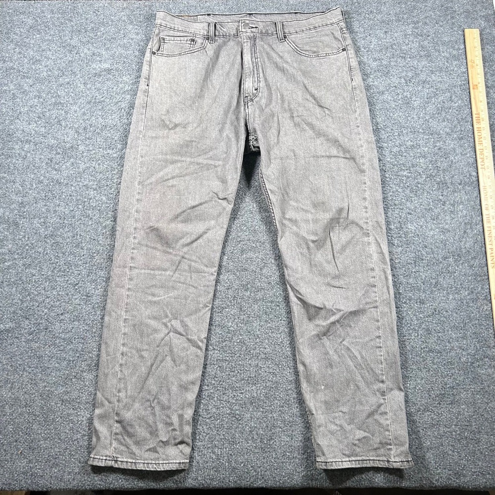 Levi's Jeans Mens Size 38x32 Gray 541 Athletic Taper Stretch Denim Casual Pants